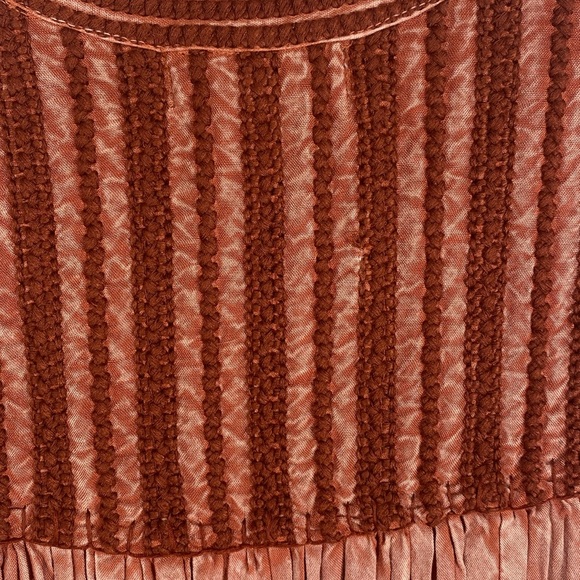 Rachel Zoe Sun Washed Salmon Embroidered Sleeveless Boho Swing Tank Size‎ Small - Picture 7 of 13